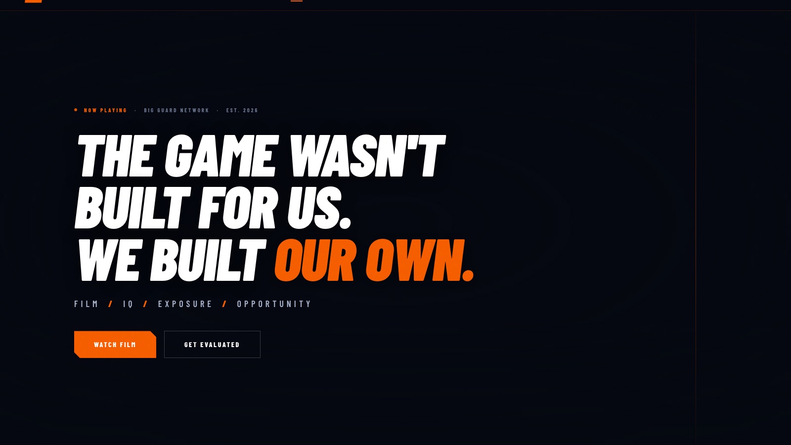 Big Guard Basketball: PHP • MySQL • Sports Platform