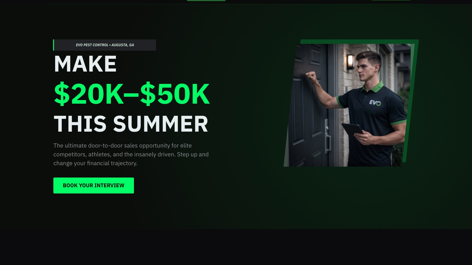 Evo Pest: WordPress • Recruiting Funnel