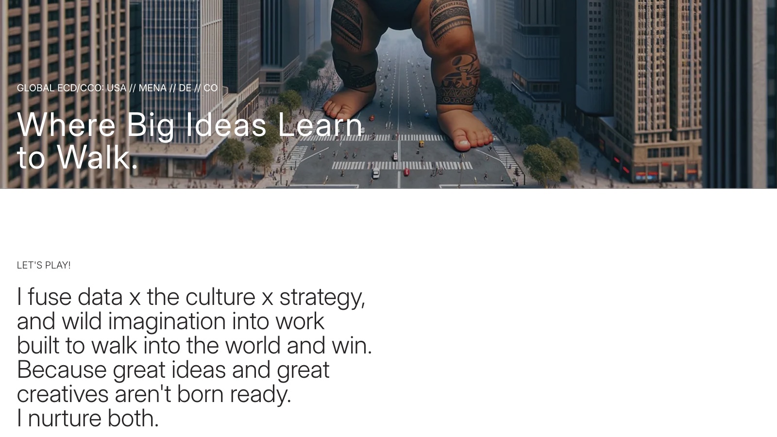 Giant Baby Steps: WordPress • Creative Portfolio