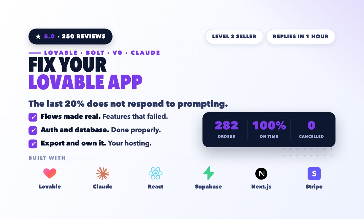 Fix Your Lovable App: lovable