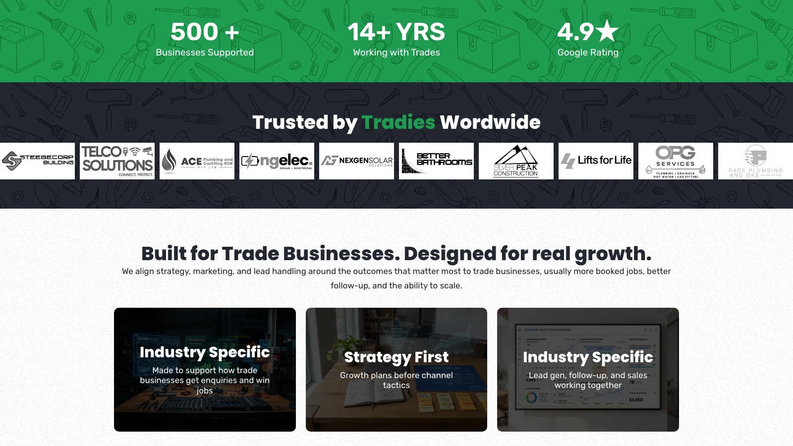 Tradie Web Guys: WordPress • B2B Agency